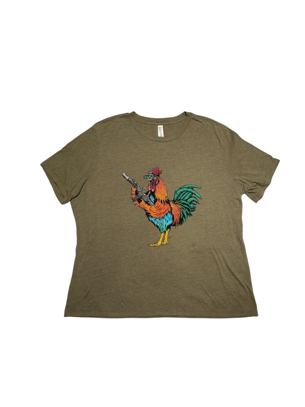 Black Rifle Coffee Company Tacticock Short Sleeve Casual Shirt Green sz XL adult